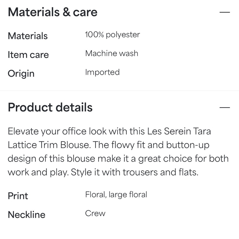 Les Serein - Tara Lattice Trim Blouse - Picture 5 of 5